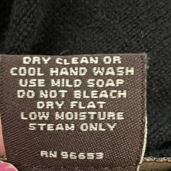 Henri Bendel cashmere dress with lace and button front accents Sz Medium - Picture 2 of 5